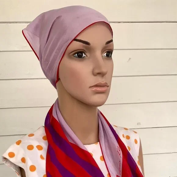 Anne Klein Red and Purple Scarf Wrap - Picture 5 of 6